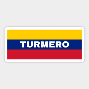 Turmero City in Venezuelan Flag Colors Sticker